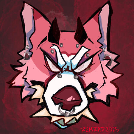 Floating Headshot with simple shading and background