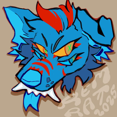 Floating Headshot with plain bg and simple shading