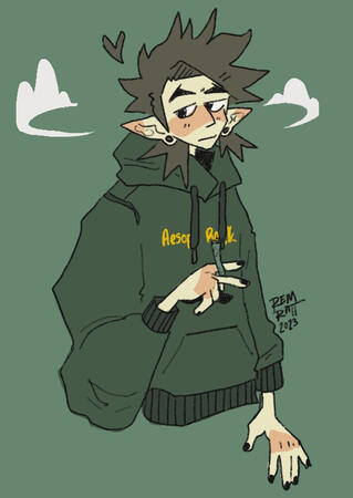 Human Halfbody, no shading and plain background