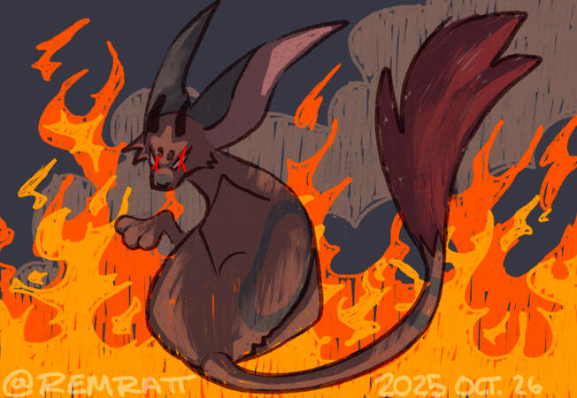 Fullbody with dynamic lighting and hand drawn background